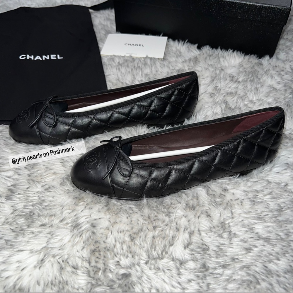 Chanel Ballerinas Quilt Aged Calfskin - Picture 14 of 17